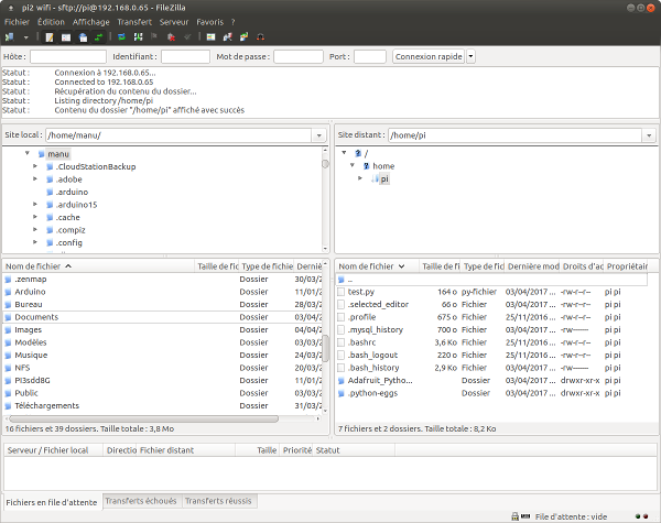 Fillezilla image non disponible