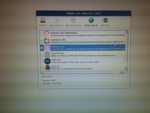 Raspbian lite
